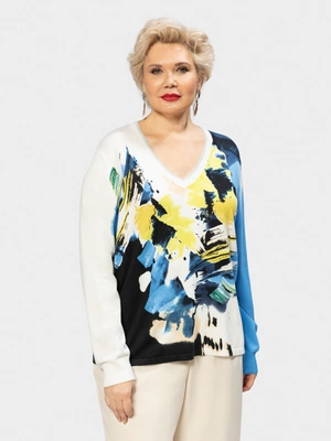 Пуловер с принтом