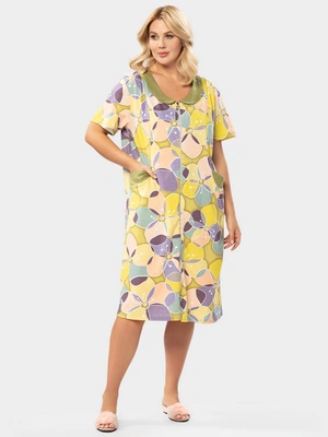 Халат принтованный из хлопка