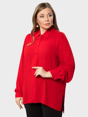 Шифоновая блуза с длинным рукавом