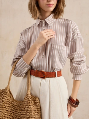 Рубашка в полоску Алора