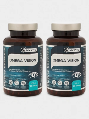 OMEGA-3 VISION, 2 упаковки по 120 капсул