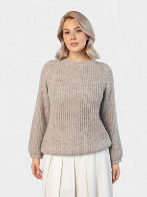 Однотонный шерстяной джемпер