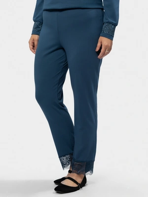 Брюки с кружевным низом