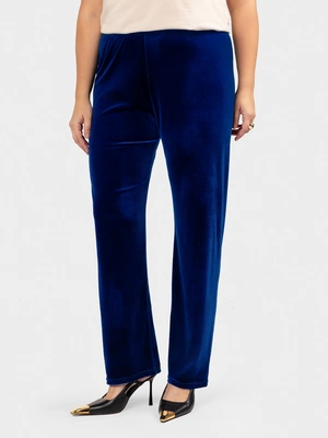 Бархатные брюки прямого кроя