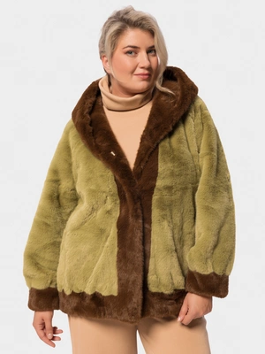 Шуба с капюшоном