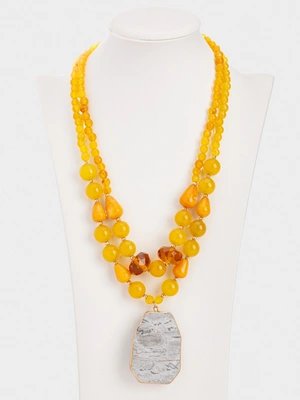 Колье Солнечный Халцедон