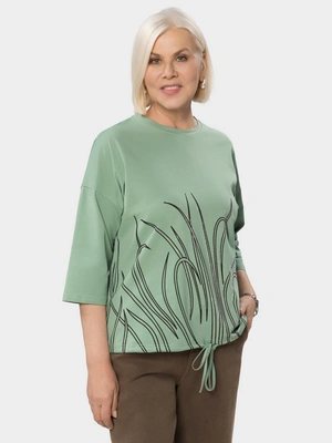 Лонгслив с кристаллами