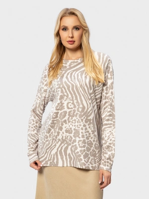 Джемпер с анималистичным орнаментом