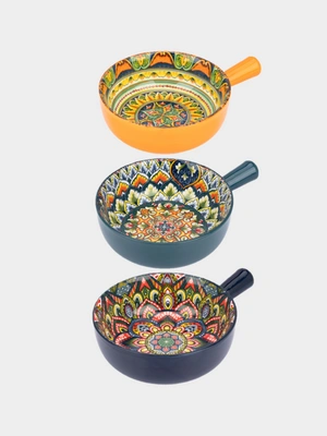 Кокотница с ручкой Арабеска