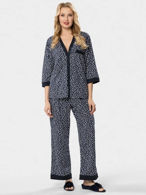 Костюм на пуговицах из хлопка