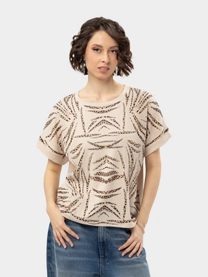 Интересная  блузка с рисунком