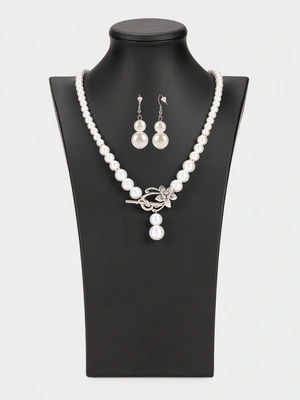 Комплект Жемчужная тайна (колье и серьги)