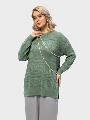 Удлиненный джемпер-туника