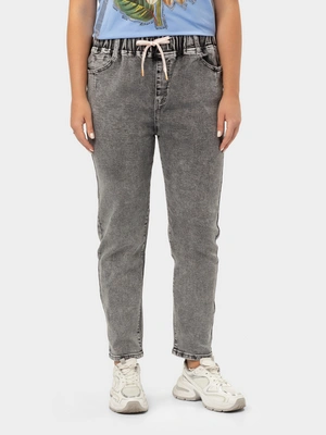 Джинсы прямые на эластичной ленте