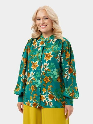 Блуза с объемными рукавами