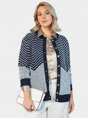 Кардиган с геометрическим рисунком