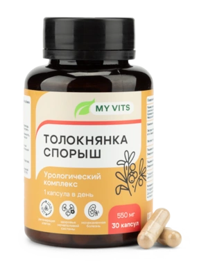 Толокнянка Спорыш "Урологический комплекс" MY VITS, 1 упаковка 30 капсул