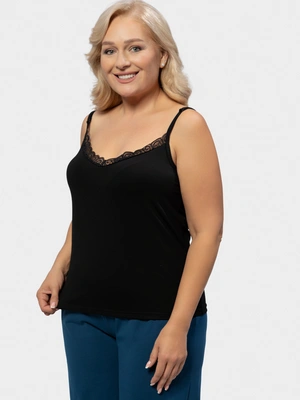 Майка с кружевным вырезом