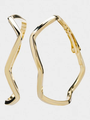 Серьги-конго Волна