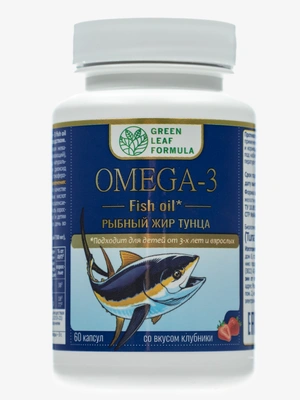 OMEGA-3 жир тунца для поддержки развития нервной системы, зрения, иммунитета и общего здоровья, 1 упаковка