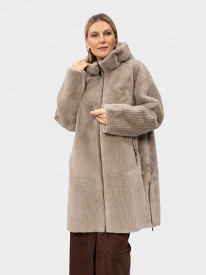 Дубленка двухсторонняя plus size