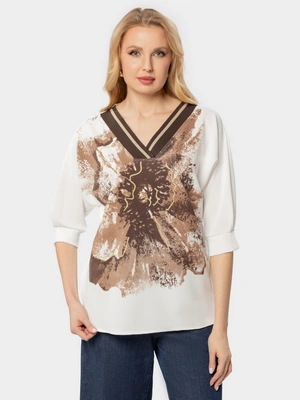 Джемпер с V-образным вырезом