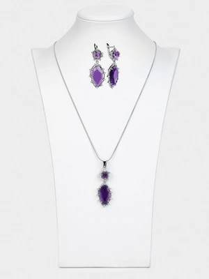 Комплект Льдинка (серьги+колье)