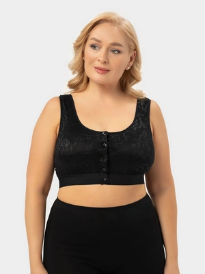 Гипюровый эластичный топ