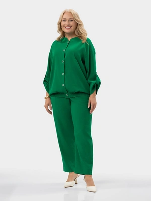 Костюм-тройка с принтованным топом