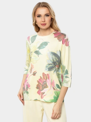 Тонкий джемпер цветочная идиллия