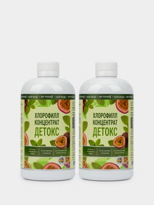 Хлорофилл со вкусом маракуйи, концентрат для приготовления напитка, 2 упаковки