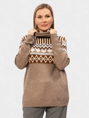 Свитер шерстяной с узором