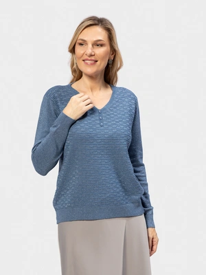 Джемпер с пуговицами на воротнике