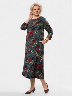 Платье с акварельным принтом