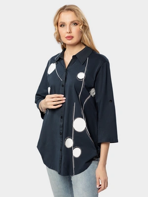 Рубашка-стретч с патами