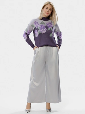 Джемпер с цветочным принтом