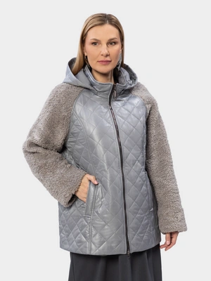 Куртка стеганая с отделкой Барашек