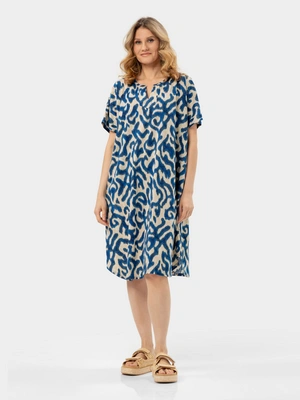 Платье с раппортным принтом