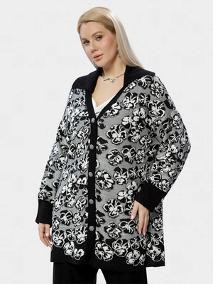 Кардиган с отложным воротником