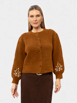 Кардиган с вышивкой