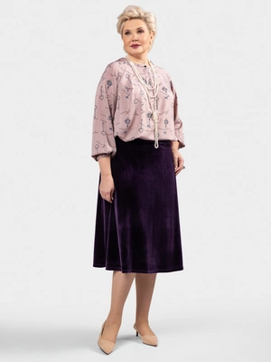 Юбка бархатная