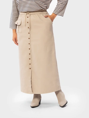 Юбка на пуговицах с накладным карманом