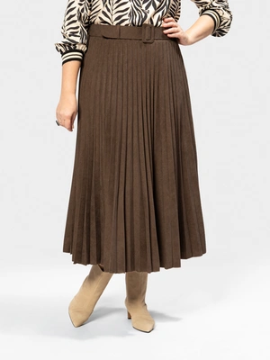 Юбка гофре с поясом