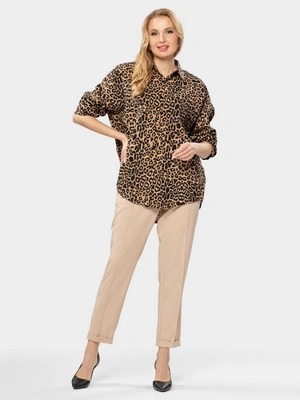 Рубашка с анималистичным принтом