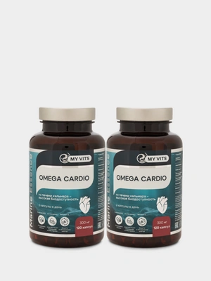 OMEGA-3 CARDIO, 120 капсул - 2 упаковки