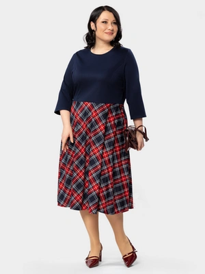 Платье ПЛ-Клетка-милано