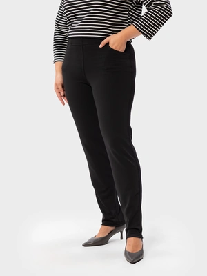 Брюки с завышенной талией на резинке