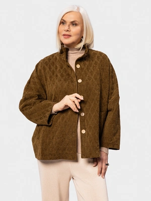 Кардиган-жакет бархатный