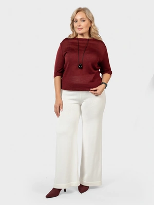 Вязаная футболкая из шерсти