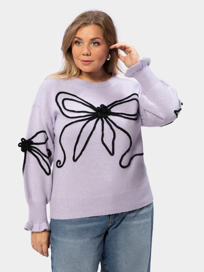 Джемпер с бантом